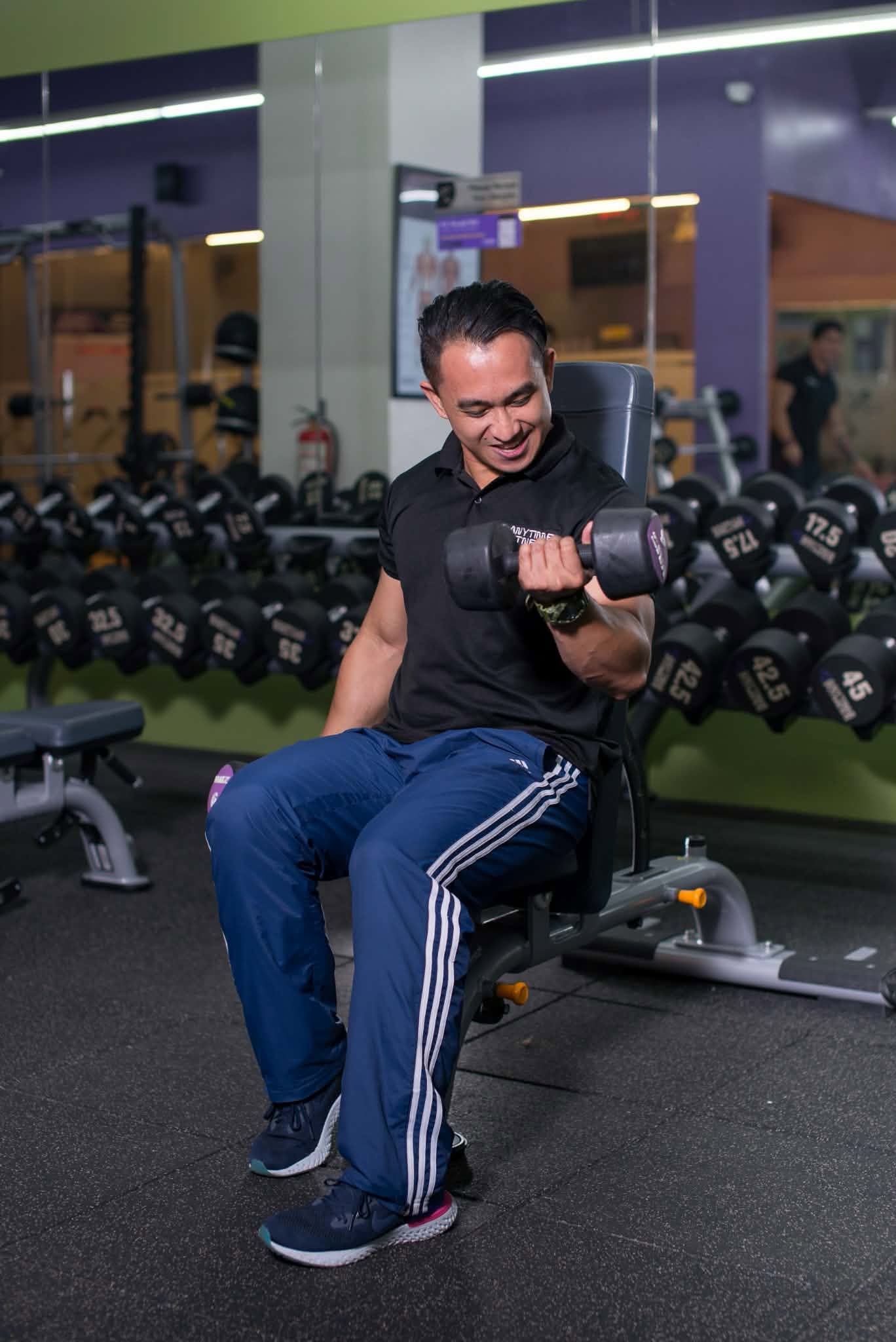Coach Richard training at Anytime Fitness
